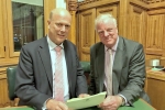 Rt. Hon. Chris Grayling MP, Secretary of State for Transport, with Sir Edward Leigh MP