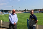 Sir Edward Leigh MP meets with Gainsborough Trinity FC Club Secretary Matt Boles at the Northolme Ground