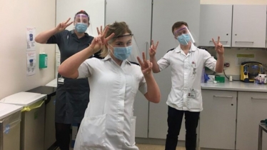 3D-printed face shields being used by NHS staff