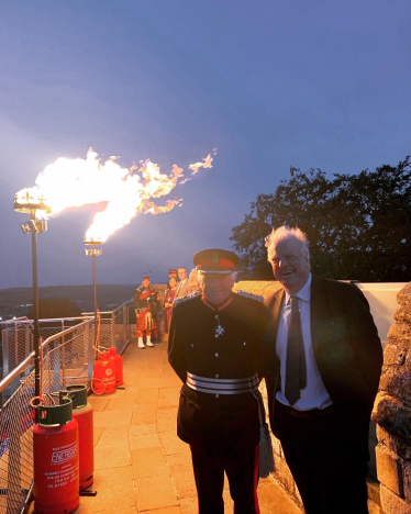 Lighting the Beacon at Lincoln Castle